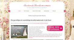 Desktop Screenshot of bruidsmodemariska.nl