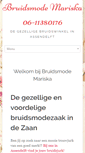 Mobile Screenshot of bruidsmodemariska.nl
